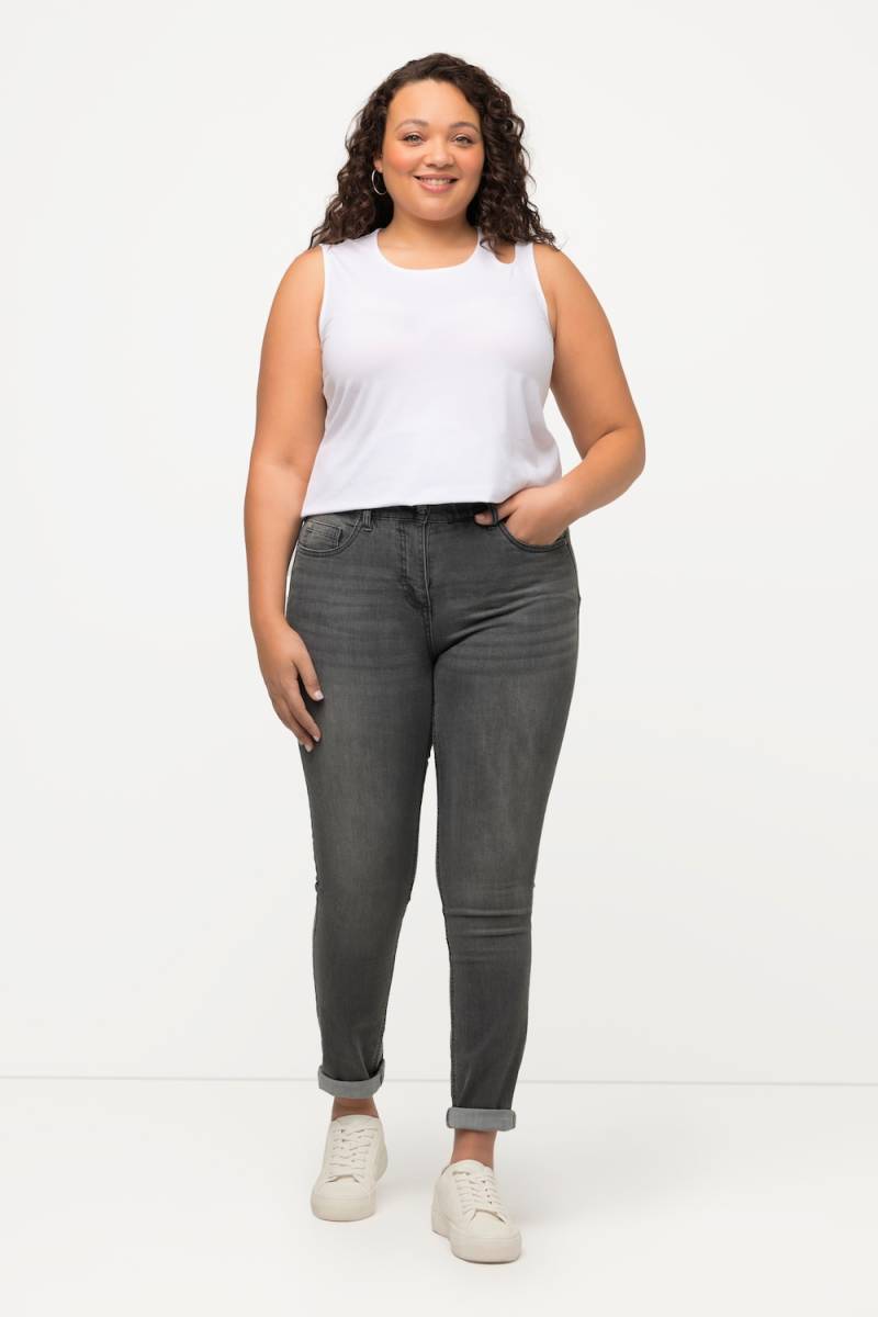 Große Größen Skinnyjeans Sarah, Damen, grau, Größe: 25, Baumwolle/Polyester/Viskose, Ulla Popken von Ulla Popken