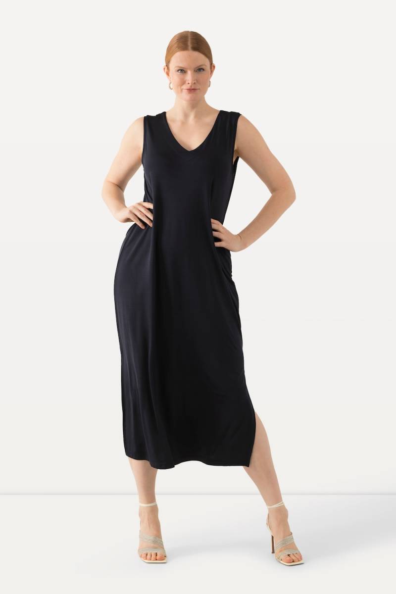 Große Größen Slinky-Midikleid, Damen, blau, Größe: 54/56, Viskose, Ulla Popken Große Größen Slinky-Midikleid, Damen, blau, Größe: 54/56, Viskose, Ulla Popken von Ulla Popken