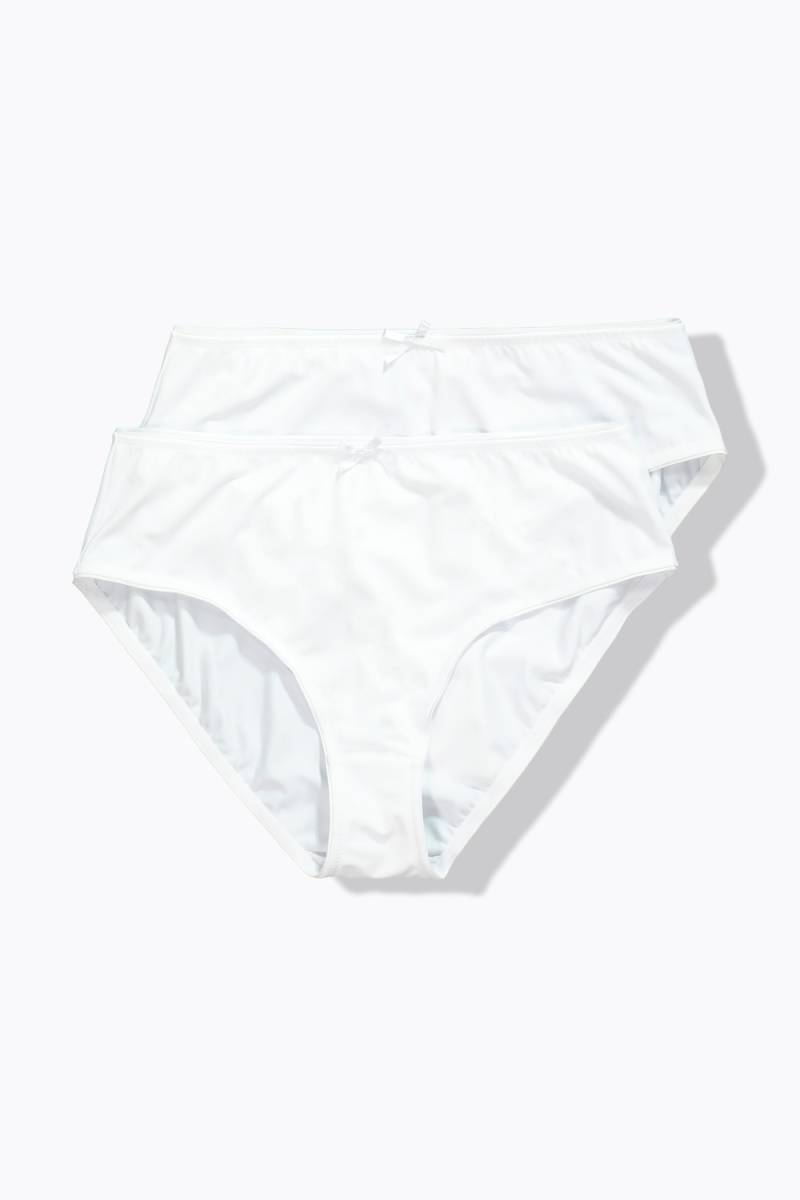 Große Größen Midi-Slips, Damen, weiß, Größe: 54/56, Baumwolle/Synthetische Fasern/Elasthan, Ulla Popken Große Größen Midi-Slips, Damen, weiß, Größe: 54/56, Baumwolle/Synthetische Fasern/Elasthan, Ulla Popken von Ulla Popken