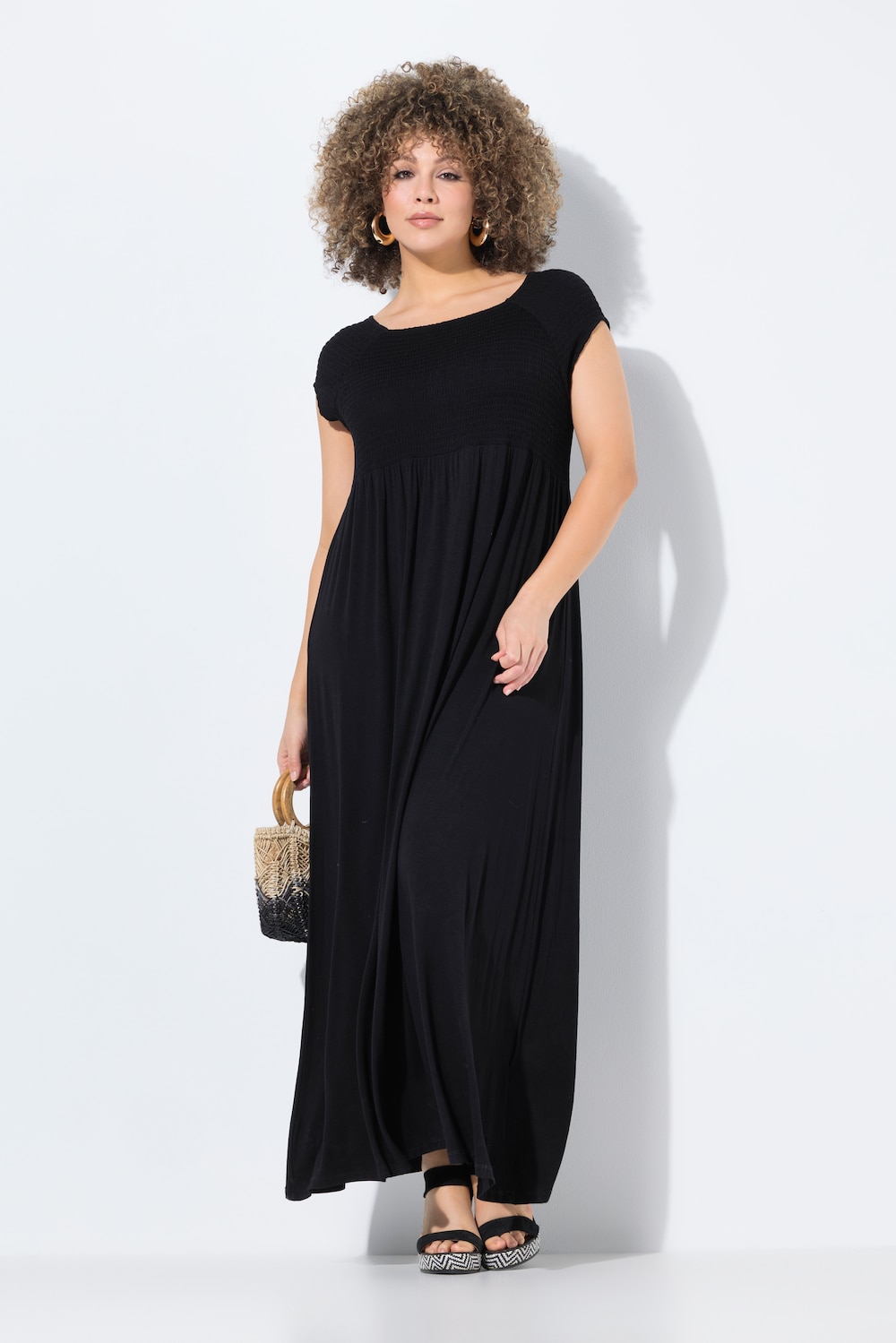 Große Größen Kleid, Damen, schwarz, Größe: 58/60, Viskose, Ulla Popken von Ulla Popken