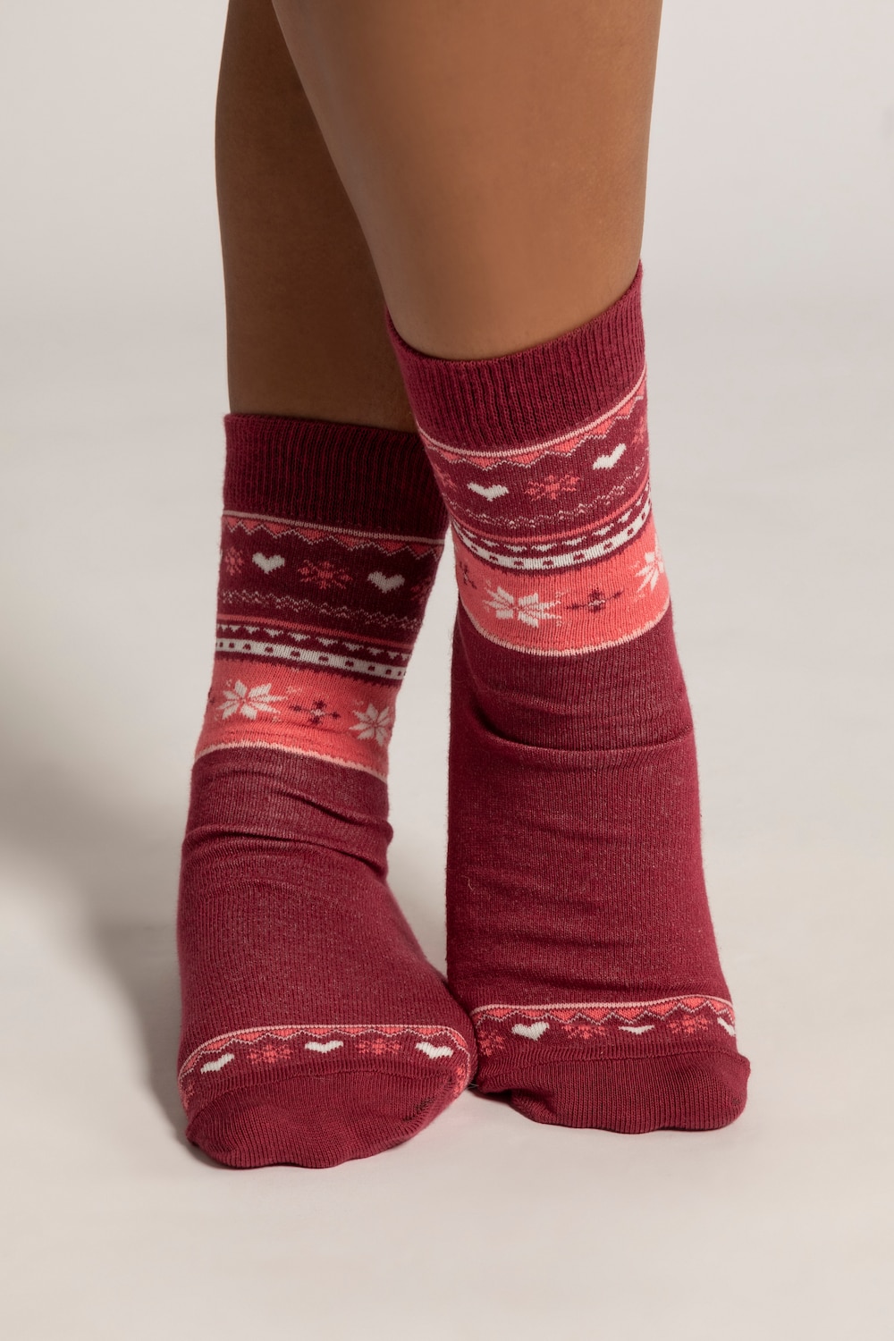 Große Größen Socken, Damen, rot, Größe: 39-42, Baumwolle/Synthetische Fasern, Ulla Popken von Ulla Popken