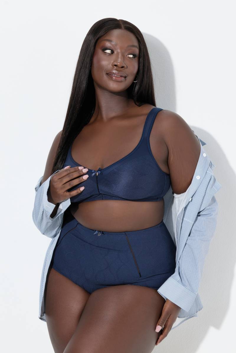 Große Größen Soft-BH, Damen, blau, Größe: 110B, Synthetische Fasern/Elasthan, Ulla Popken von Ulla Popken