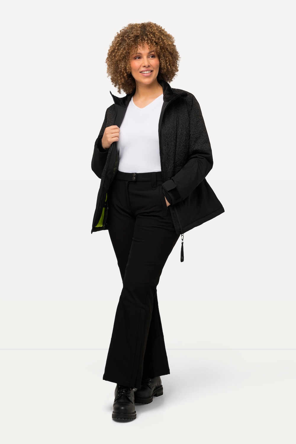 Große Größen Softshellhose, Damen, schwarz, Größe: 60, Ulla Popken von Ulla Popken