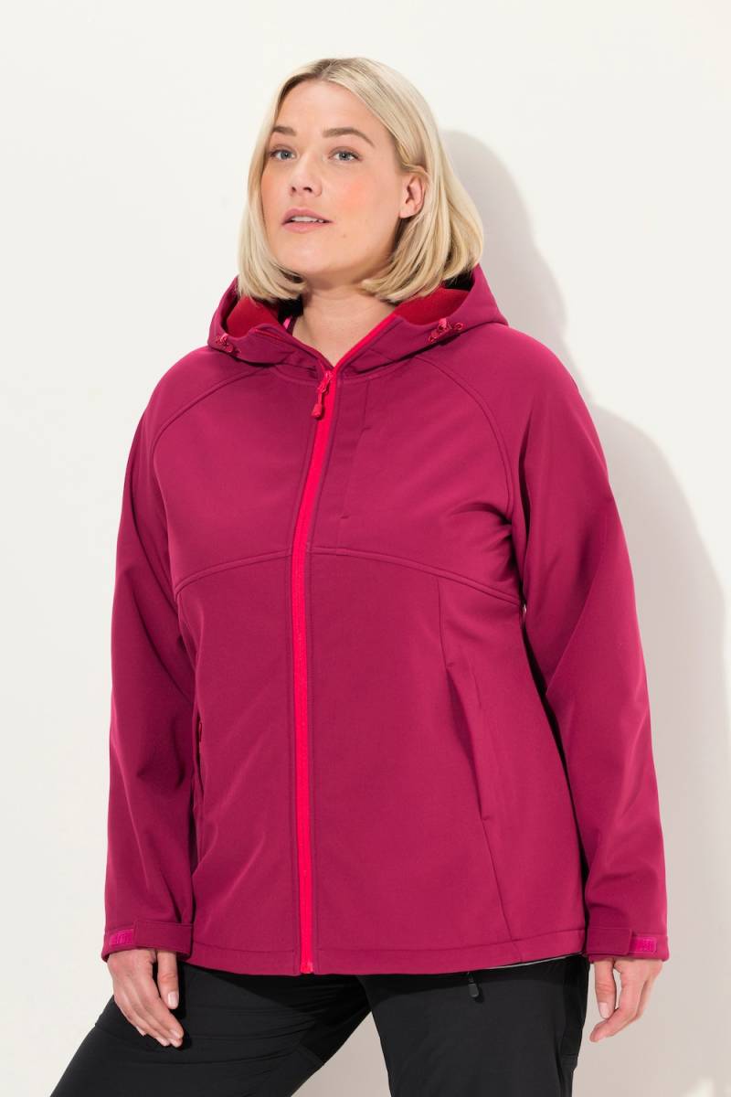 Große Größen Softshelljacke, Damen, rot, Größe: 46/48, Polyester, Ulla Popken von Ulla Popken