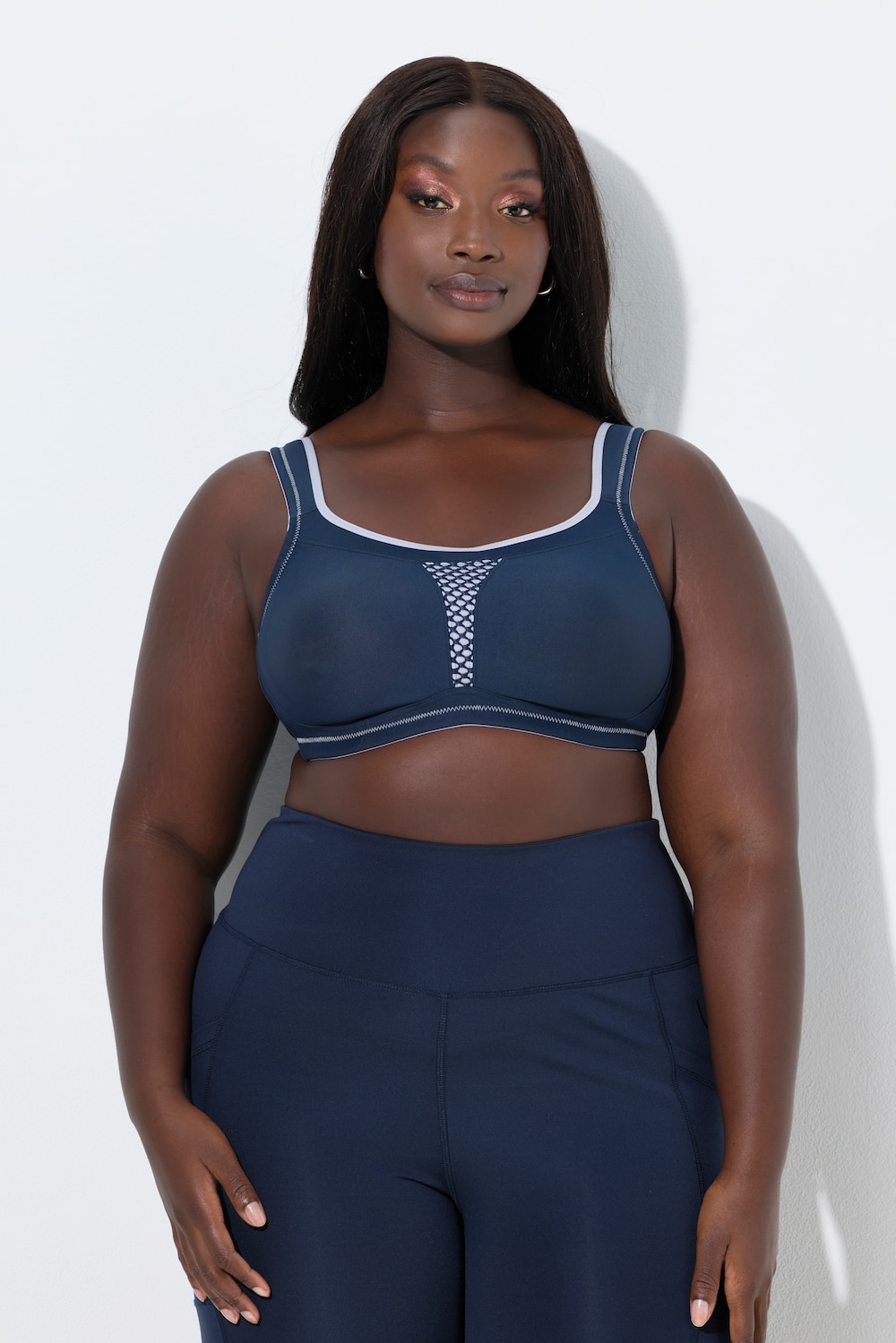 Große Größen Sport-BH, Damen, blau, Größe: 120B, Synthetische Fasern/Elasthan, Ulla Popken von Ulla Popken