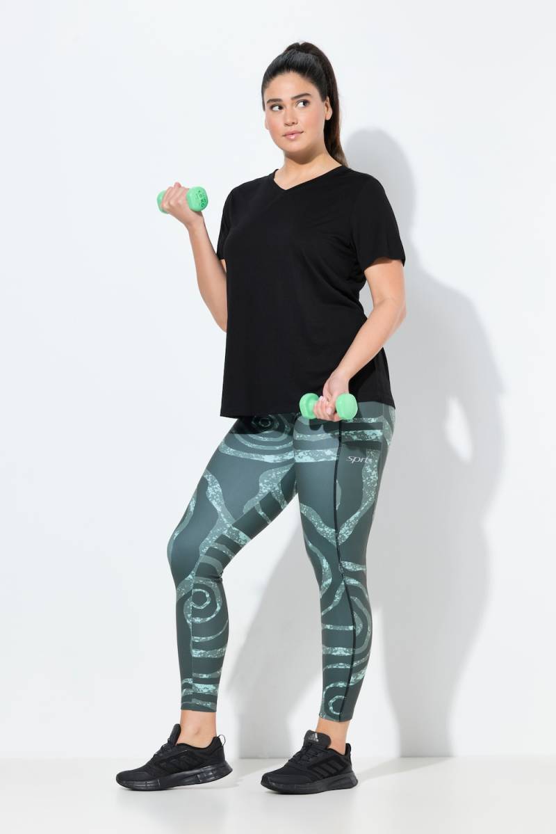 Große Größen Sport-Leggings, Damen, braun, Größe: 46/48, Elasthan, Ulla Popken von Ulla Popken