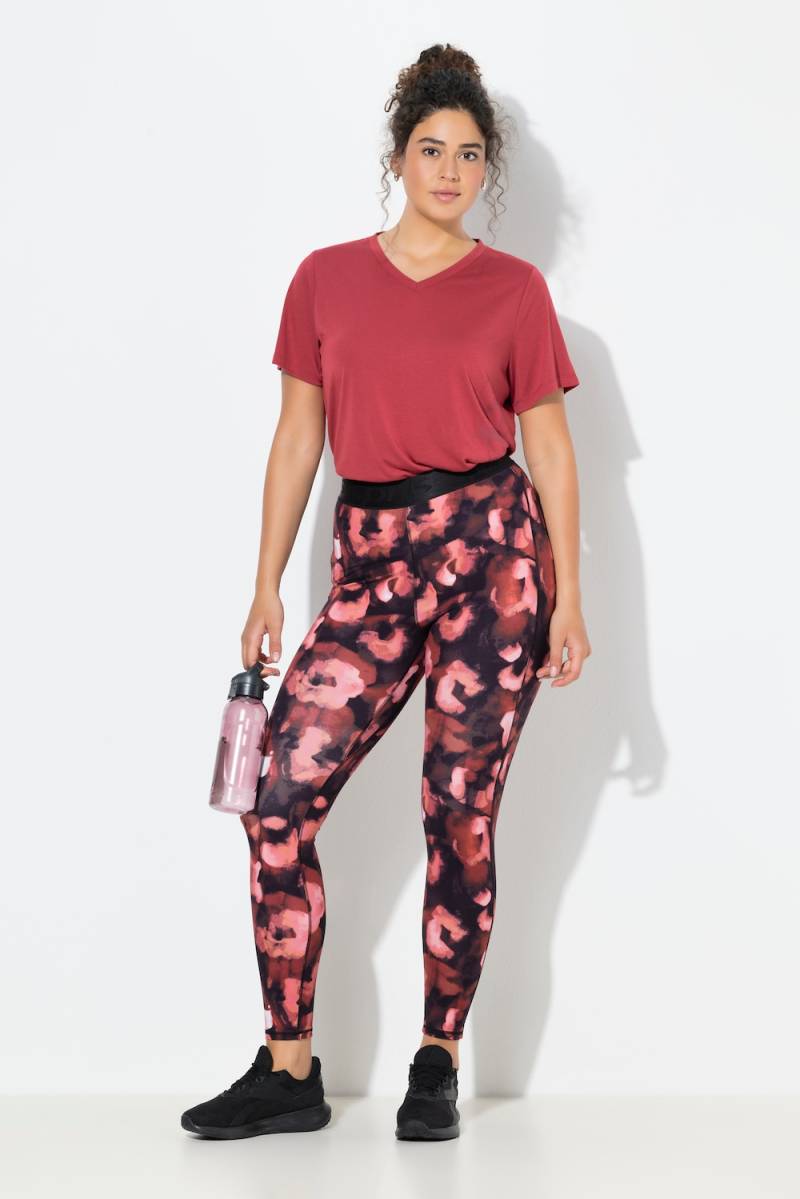 Große Größen Sport-Leggings, Damen, rot, Größe: 42/44, Synthetische Fasern/Elasthan, Ulla Popken von Ulla Popken
