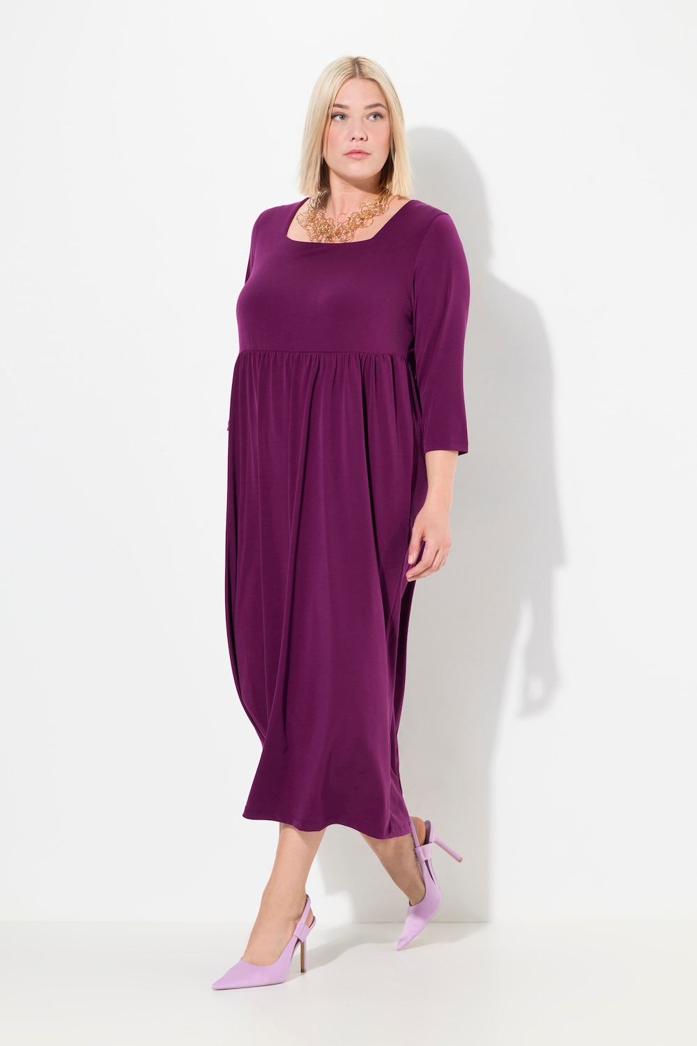 Große Größen Jerseykleid, Damen, rot, Größe: 62/64, Viskose, Ulla Popken von Ulla Popken