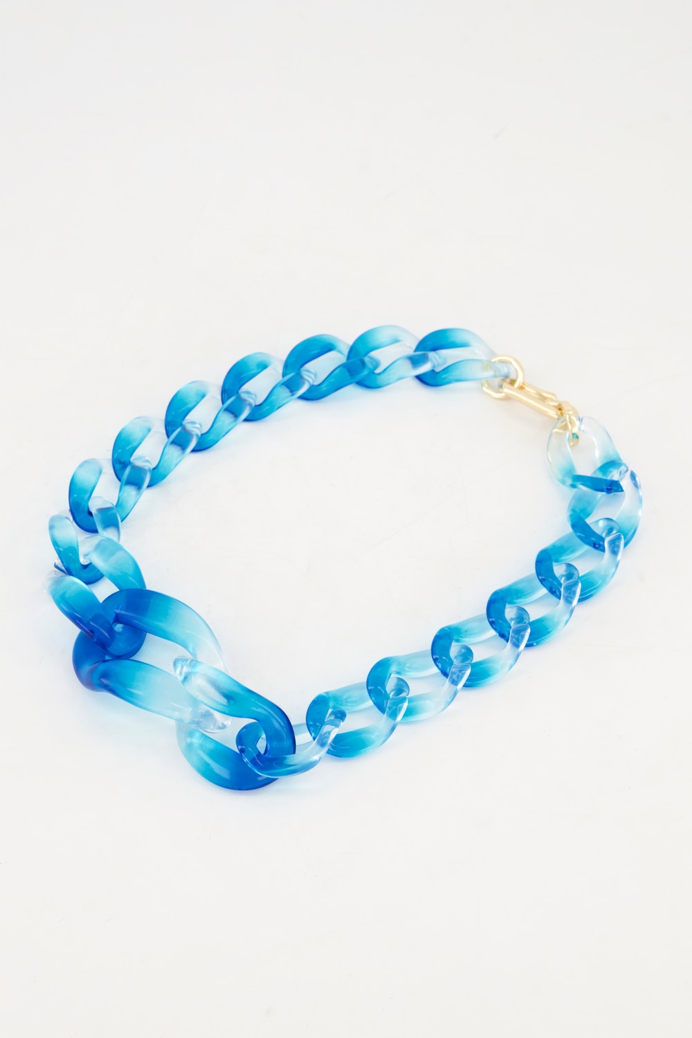 Große Größen Statement-Kette, Damen, blau, Größe: One Size, Kunststoff/Zink, Ulla Popken von Ulla Popken