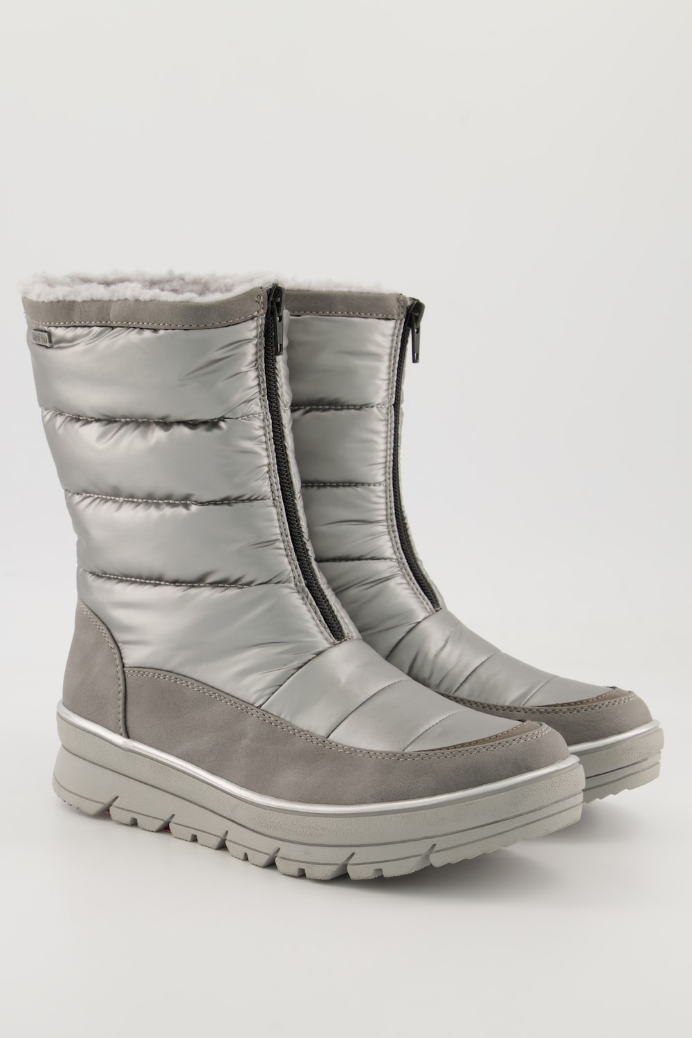 Stepp-Boots, Damen, grau, Größe: 39, Polyester/Sonstige/Synthetische Fasern, Ulla Popken von Ulla Popken