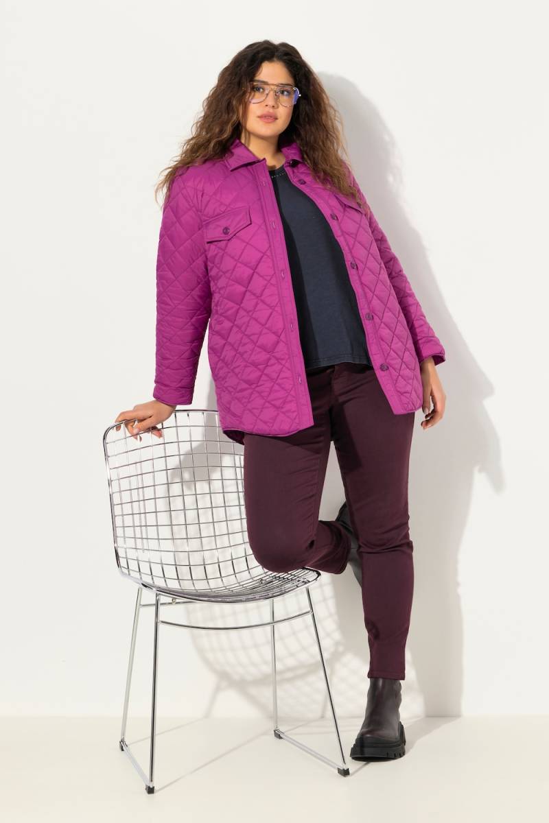 Große Größen Stepp-Hemdjacke, Damen, lila, Größe: 58/60, Ulla Popken Große Größen Stepp-Hemdjacke, Damen, lila, Größe: 58/60, Ulla Popken von Ulla Popken
