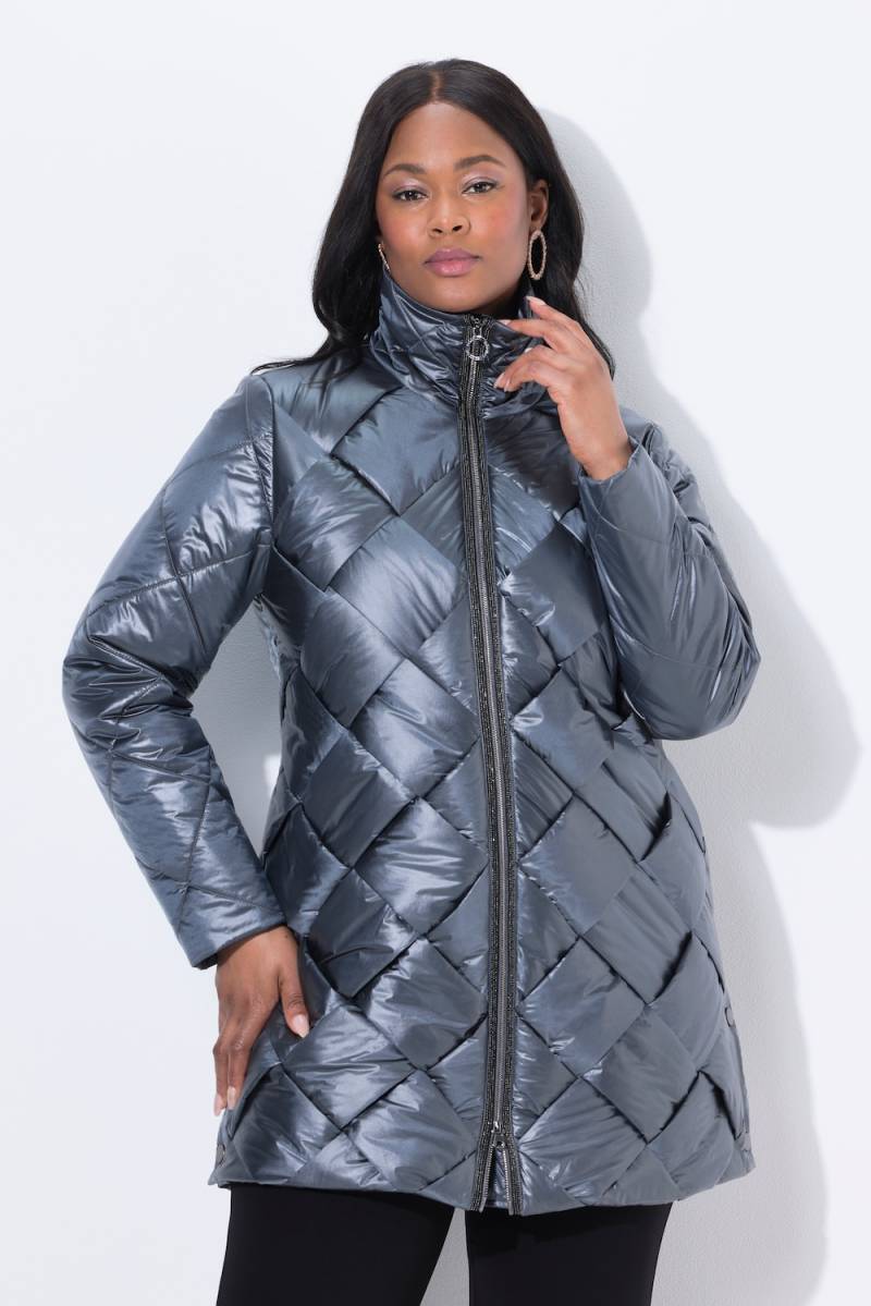 Große Größen Steppjacke, Damen, grau, Größe: 46/48, Synthetische Fasern, Ulla Popken von Ulla Popken