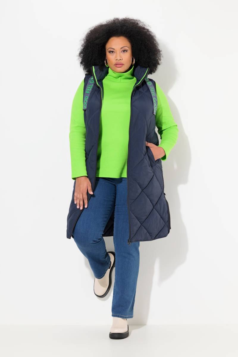 Große Größen Steppweste, Damen, blau, Größe: 50/52, Polyester/Synthetische Fasern, Ulla Popken von Ulla Popken