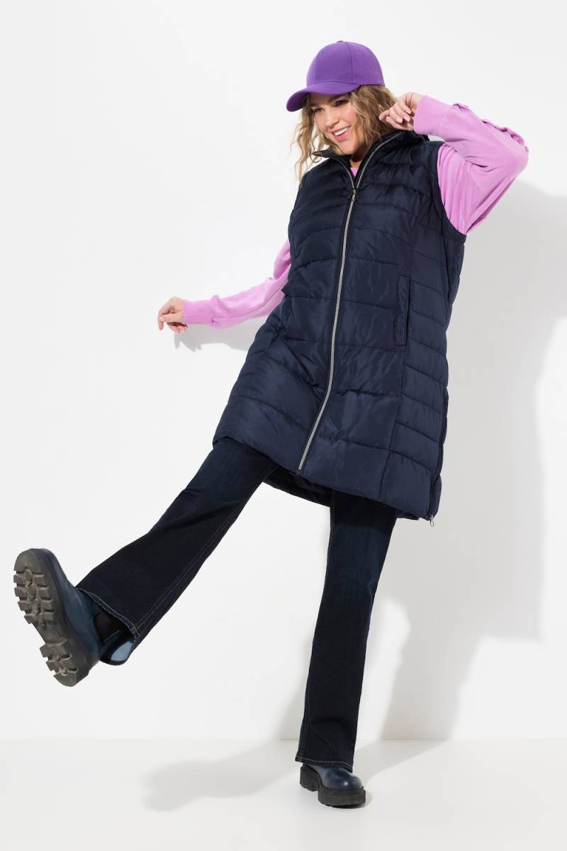 Große Größen Steppweste, Damen, blau, Größe: 58/60, Ulla Popken von Ulla Popken