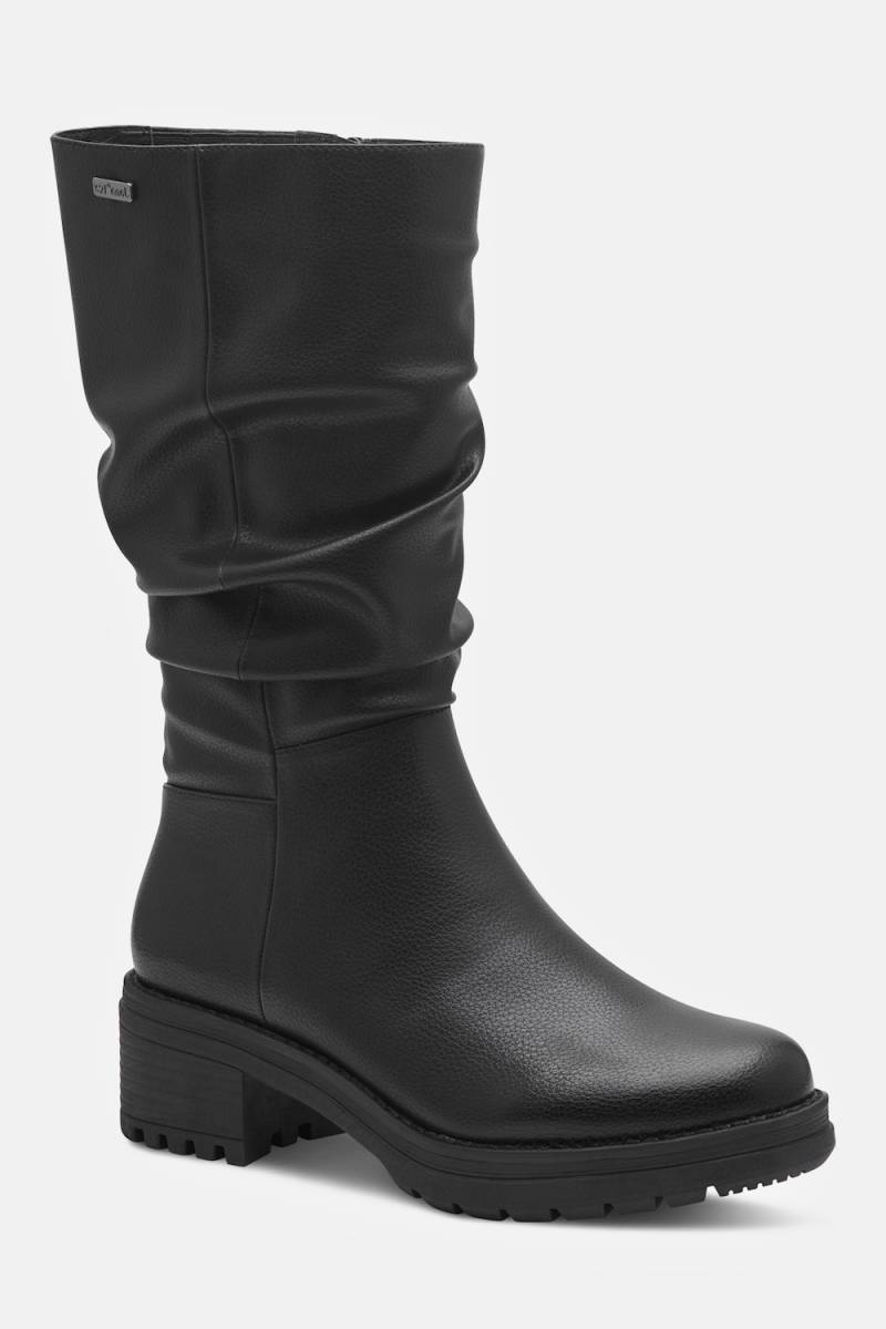 Große Größen Stiefel, Damen, schwarz, Größe: 38, Synthetische Fasern/Polyester, Ulla Popken von Ulla Popken