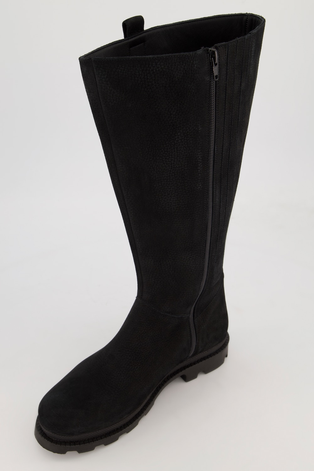 Stiefel Langschaft, Damen, schwarz, Größe: 40, Polyester/Leder, Ulla Popken von Ulla Popken