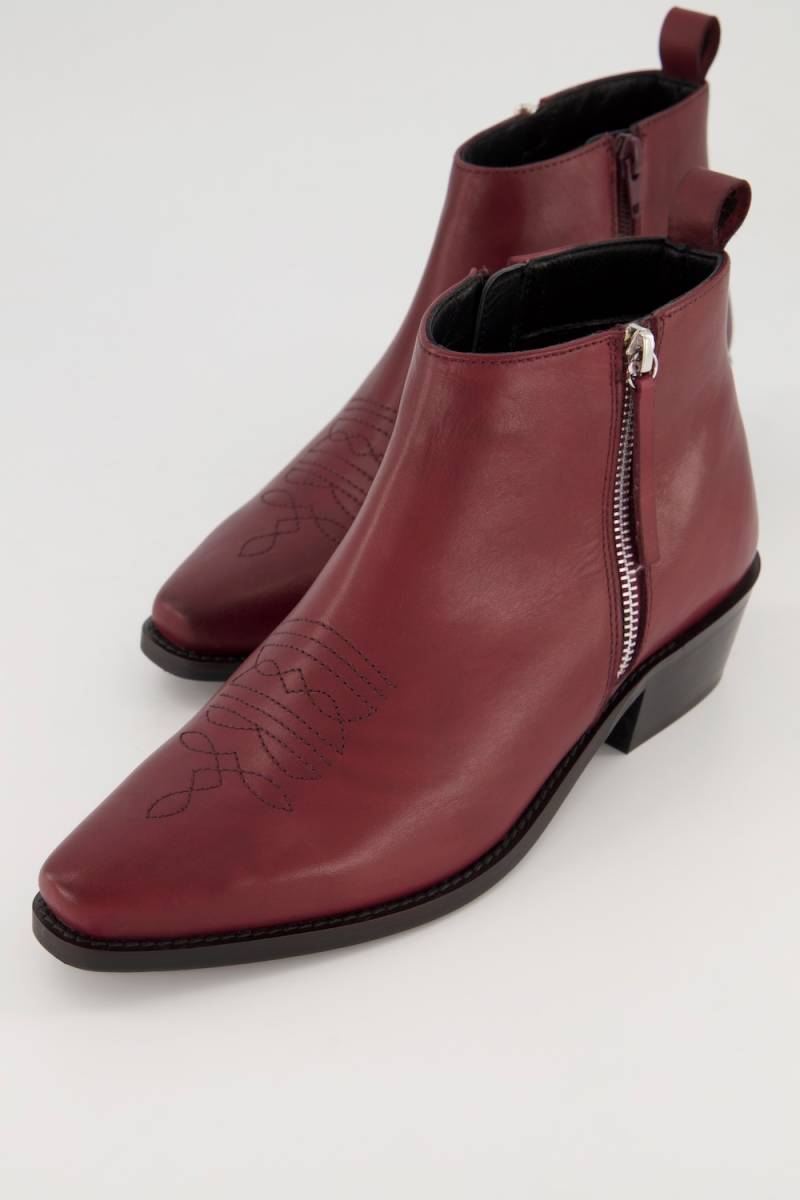 Leder-Stiefelette, Damen, lila, Größe: 41, Sonstige/Leder, Ulla Popken Leder-Stiefelette, Damen, lila, Größe: 41, Sonstige/Leder, Ulla Popken von Ulla Popken