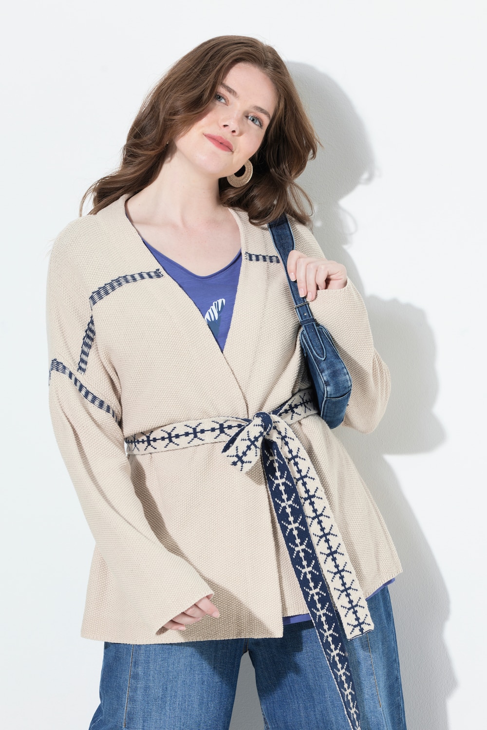 Große Größen Strickjacke, Damen, beige, Größe: 50/52, Baumwolle/Synthetische Fasern, Ulla Popken Große Größen Strickjacke, Damen, beige, Größe: 50/52, Baumwolle/Synthetische Fasern, Ulla Popken von Ulla Popken