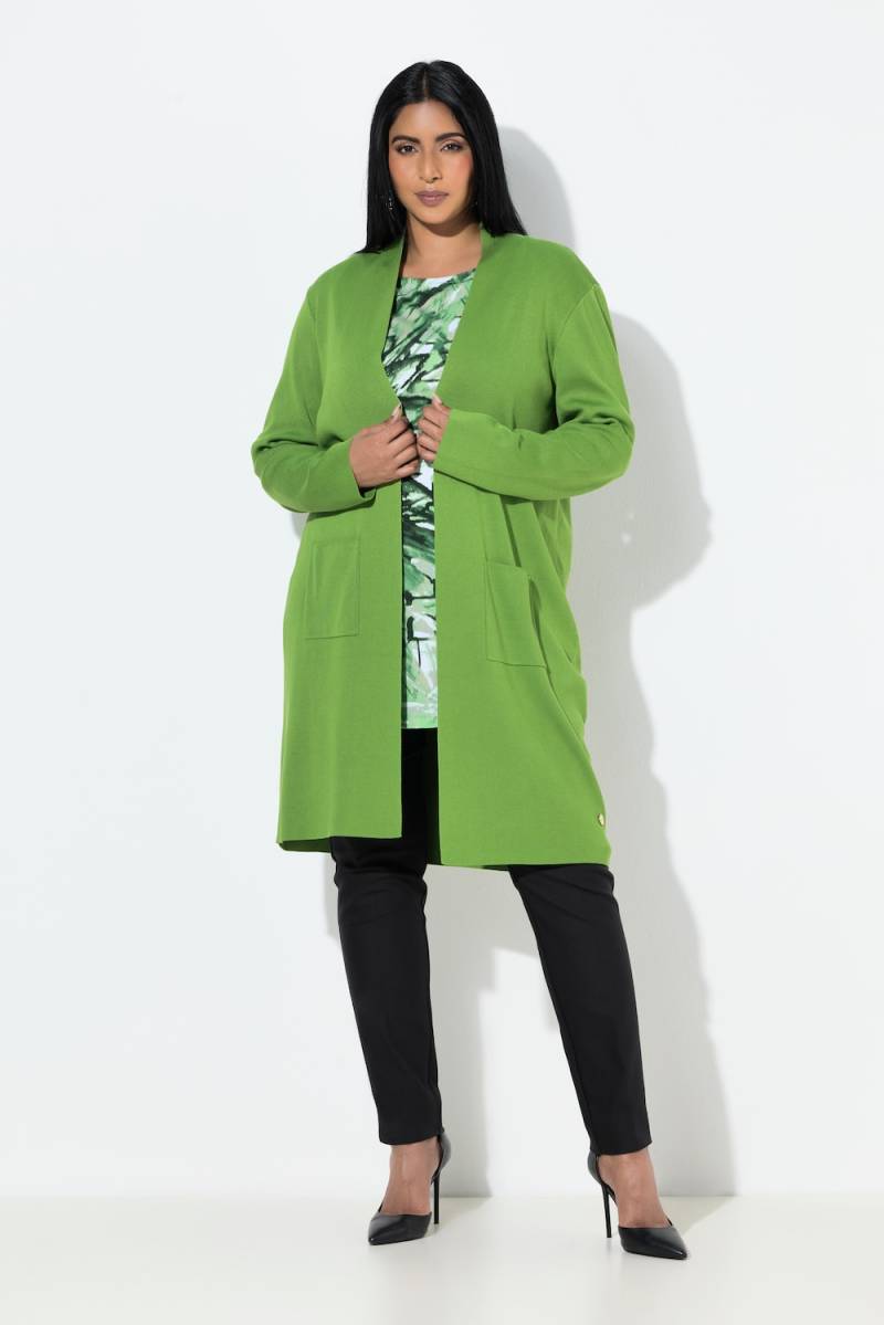 Große Größen Strickjacke, Damen, grün, Größe: 42/44, Viskose/Polyester, Ulla Popken von Ulla Popken