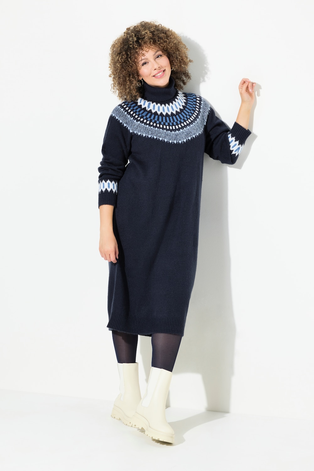 Große Größen Strickkleid, Damen, blau, Größe: 50/52, Synthetische Fasern/Polyester, Ulla Popken Große Größen Strickkleid, Damen, blau, Größe: 50/52, Synthetische Fasern/Polyester, Ulla Popken von Ulla Popken
