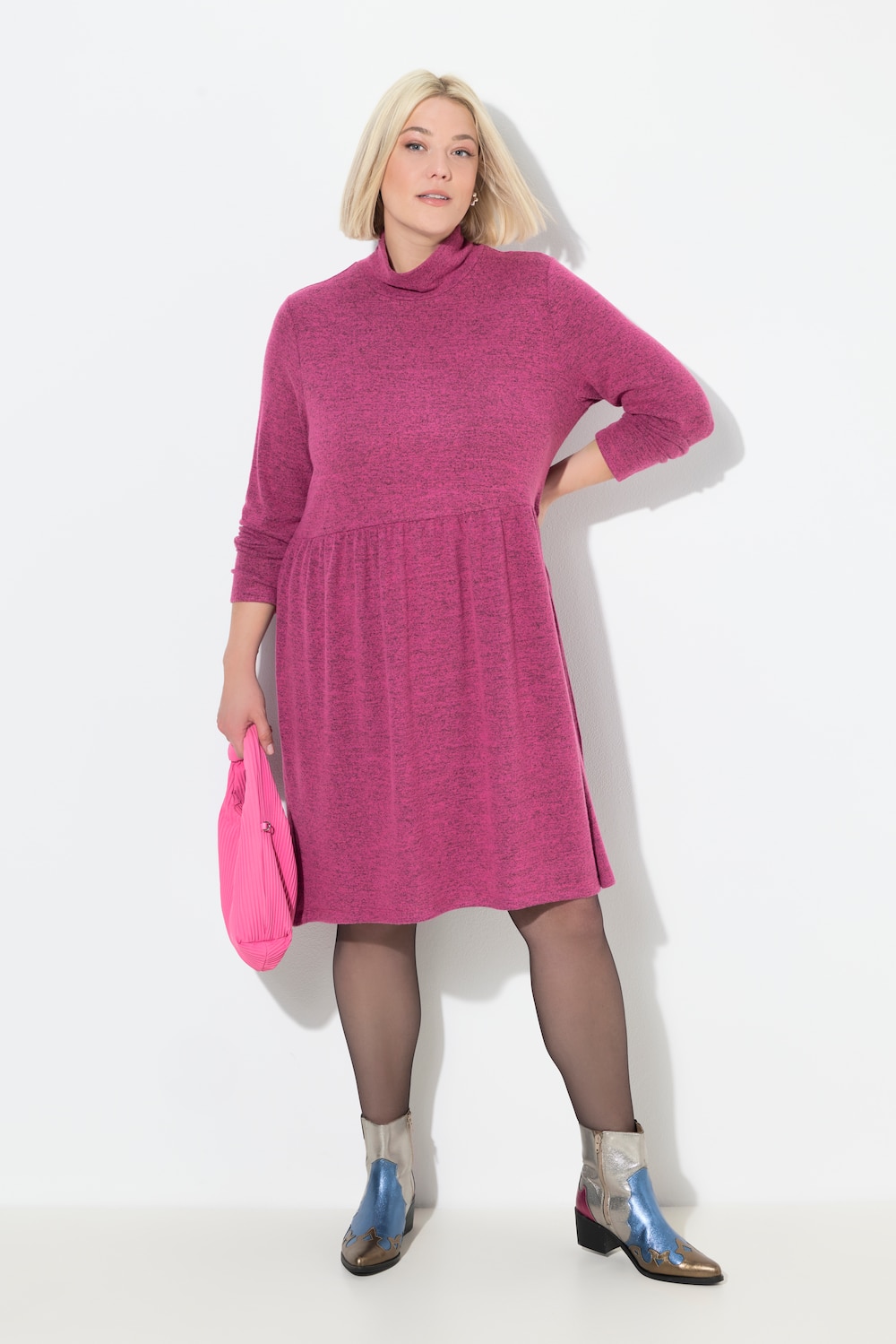 Große Größen Strickkleid, Damen, rosa, Größe: 50/52, Polyester/Viskose, Ulla Popken Große Größen Strickkleid, Damen, rosa, Größe: 50/52, Polyester/Viskose, Ulla Popken von Ulla Popken