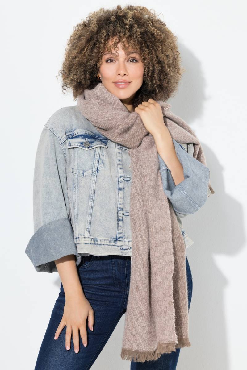 Große Größen Strickschal, Damen, braun, Größe: One Size, Polyester, Ulla Popken von Ulla Popken