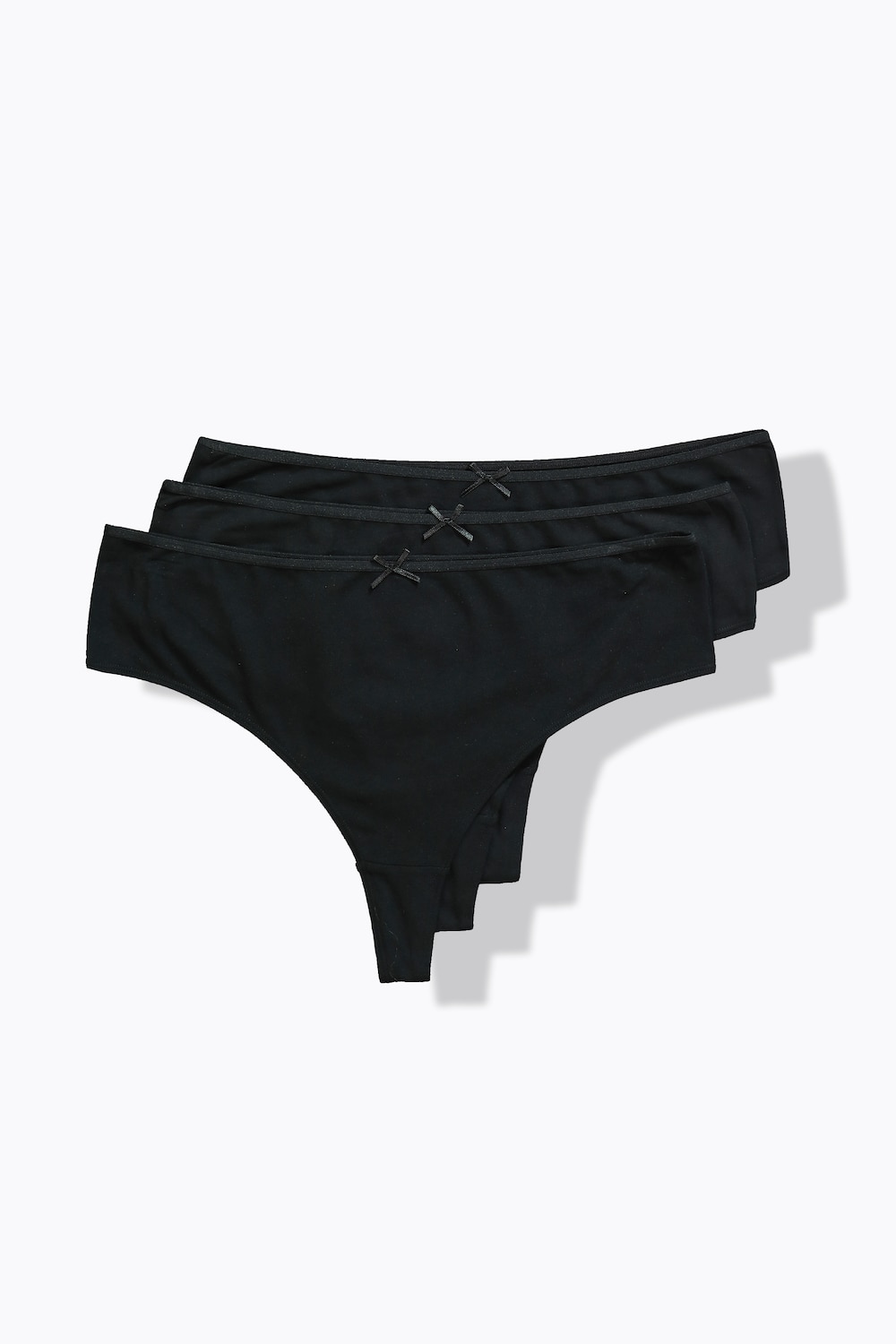 Große Größen Strings, Damen, schwarz, Größe: 62/64, Baumwolle, Ulla Popken von Ulla Popken