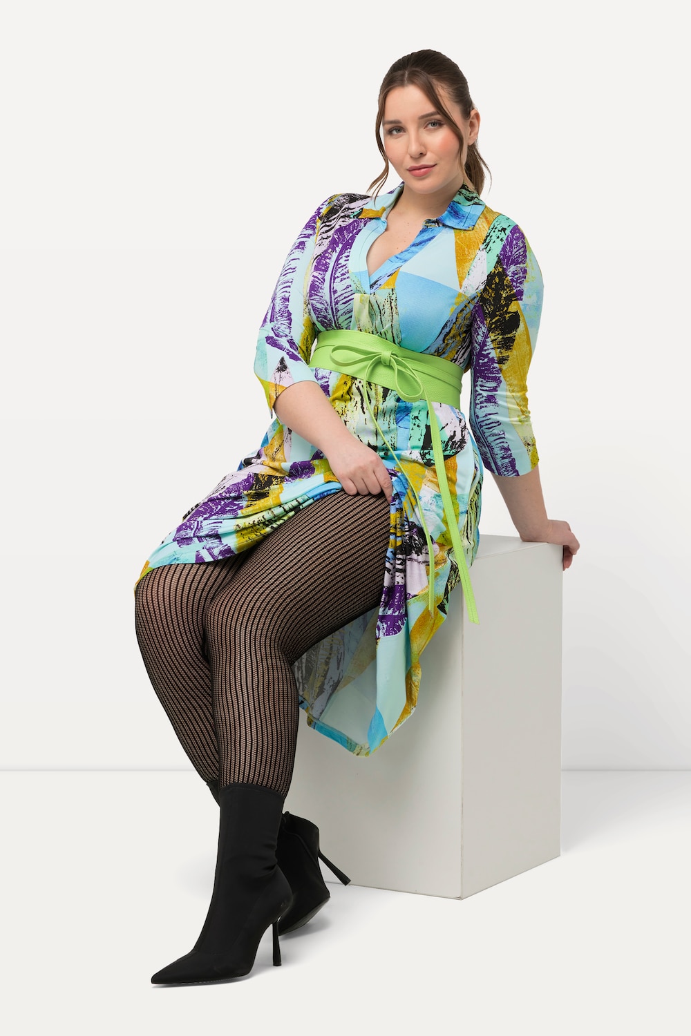 Große Größen Strumpf-Leggings, Damen, schwarz, Größe: 58/60, Polyester, Ulla Popken von Ulla Popken