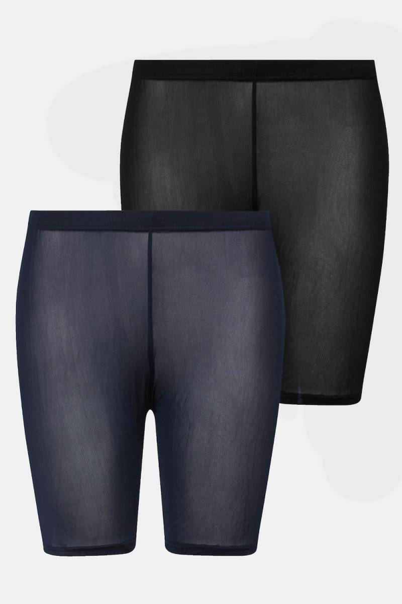 Große Größen Strumpf-Radler, Damen, blau, Größe: 54/56, Polyester/Elasthan, Ulla Popken von Ulla Popken