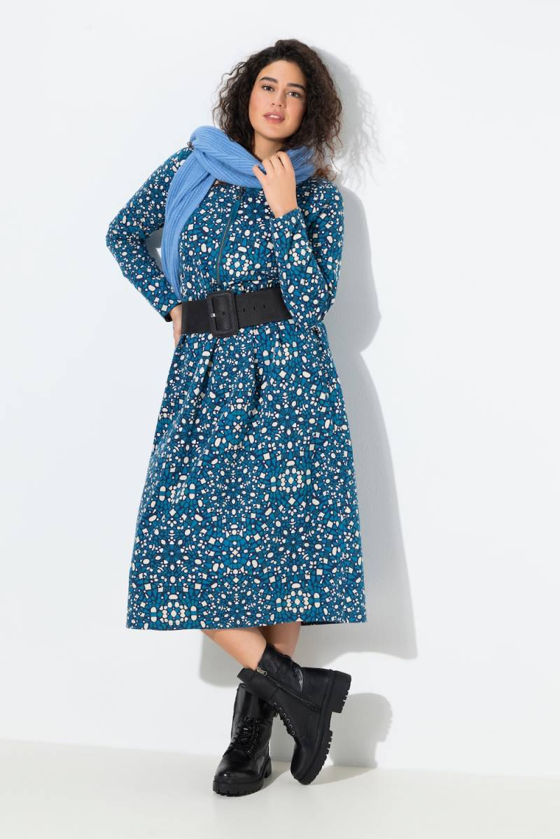 Große Größen Sweat-Midikleid, Damen, blau, Größe: 58/60, Baumwolle/Polyester, Ulla Popken von Ulla Popken