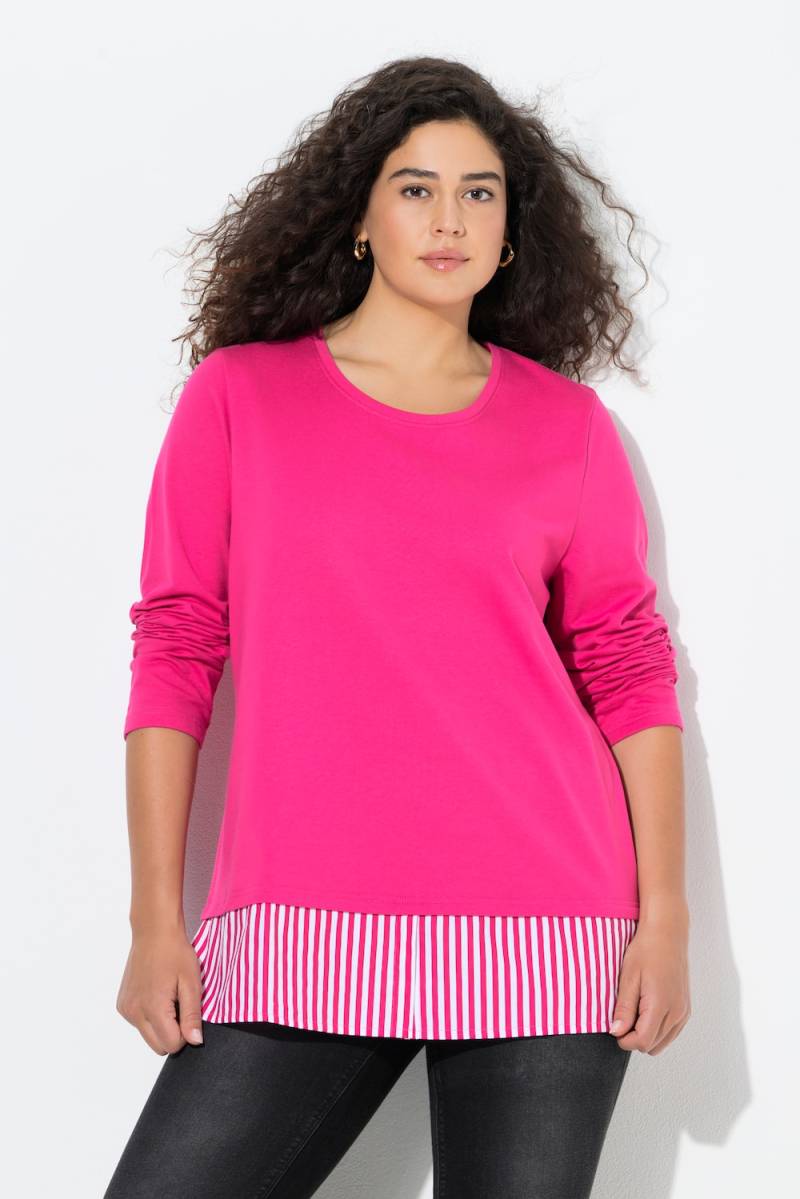 Große Größen Sweater, Damen, rosa, Größe: 42/44, Baumwolle/Polyester, Ulla Popken von Ulla Popken