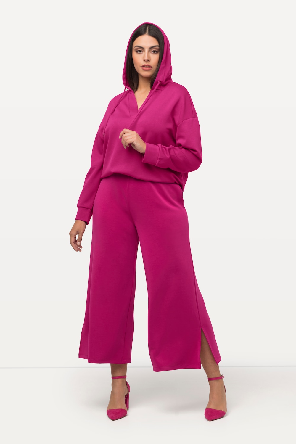 Große Größen Sweathose, Damen, rosa, Größe: 54/56, Synthetische Fasern/Polyester, Ulla Popken von Ulla Popken