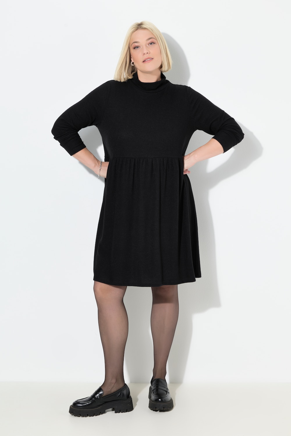 Große Größen Sweatkleid, Damen, schwarz, Größe: 42/44, Baumwolle/Polyester, Ulla Popken Große Größen Sweatkleid, Damen, schwarz, Größe: 42/44, Baumwolle/Polyester, Ulla Popken von Ulla Popken