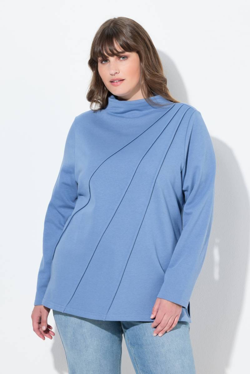 Große Größen Sweatshirt, Damen, blau, Größe: 42/44, Baumwolle, Ulla Popken von Ulla Popken