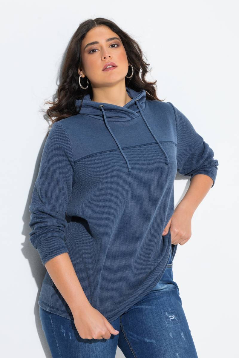 Große Größen Sweatshirt, Damen, blau, Größe: 42/44, Polyester/Baumwolle, Ulla Popken von Ulla Popken