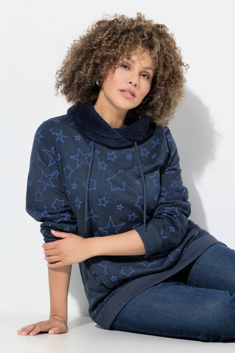 Große Größen Sweatshirt, Damen, blau, Größe: 42/44, Polyester/Baumwolle, Ulla Popken Große Größen Sweatshirt, Damen, blau, Größe: 42/44, Polyester/Baumwolle, Ulla Popken von Ulla Popken