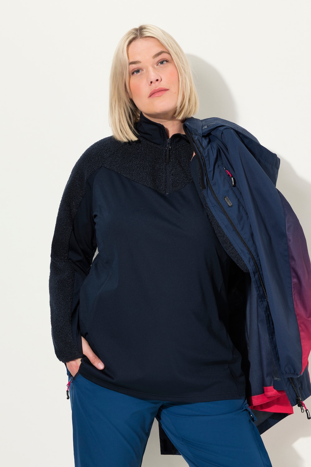 Große Größen Sweatshirt, Damen, blau, Größe: 46/48, Ulla Popken Große Größen Sweatshirt, Damen, blau, Größe: 46/48, Ulla Popken von Ulla Popken
