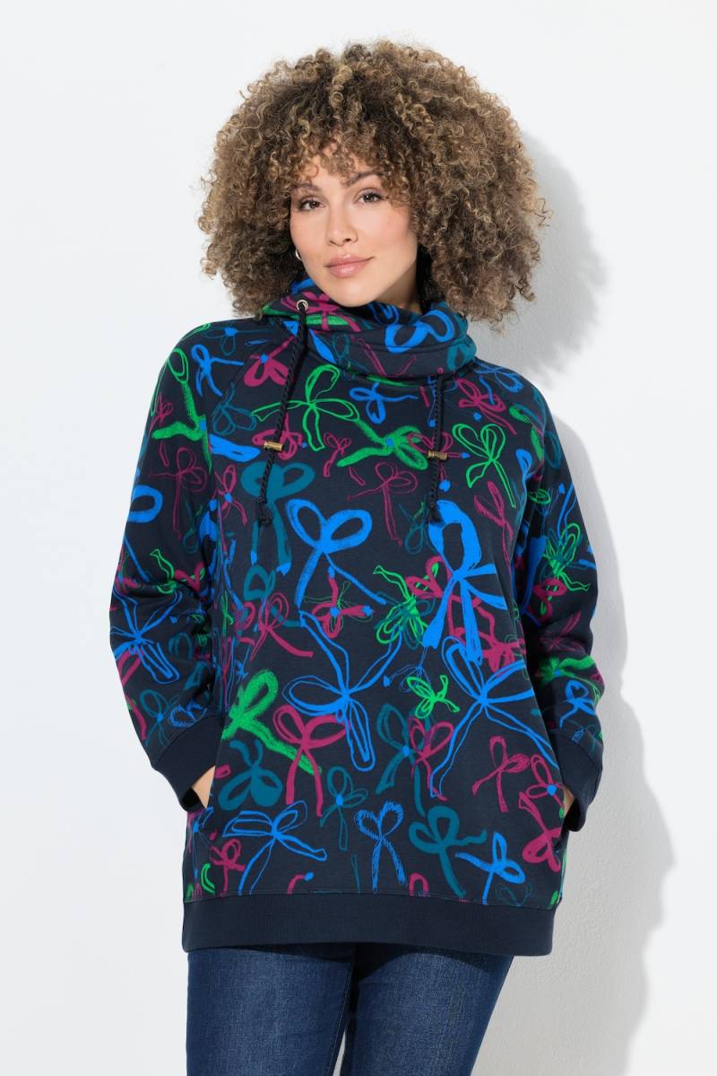Große Größen Sweatshirt, Damen, blau, Größe: 50/52, Baumwolle, Ulla Popken von Ulla Popken