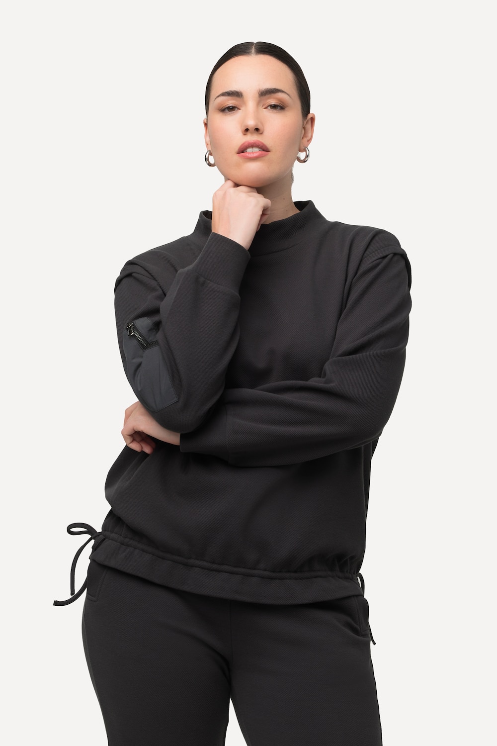Große Größen Sweatshirt, Damen, grau, Größe: 50/52, Baumwolle/Viskose, Ulla Popken Große Größen Sweatshirt, Damen, grau, Größe: 50/52, Baumwolle/Viskose, Ulla Popken von Ulla Popken