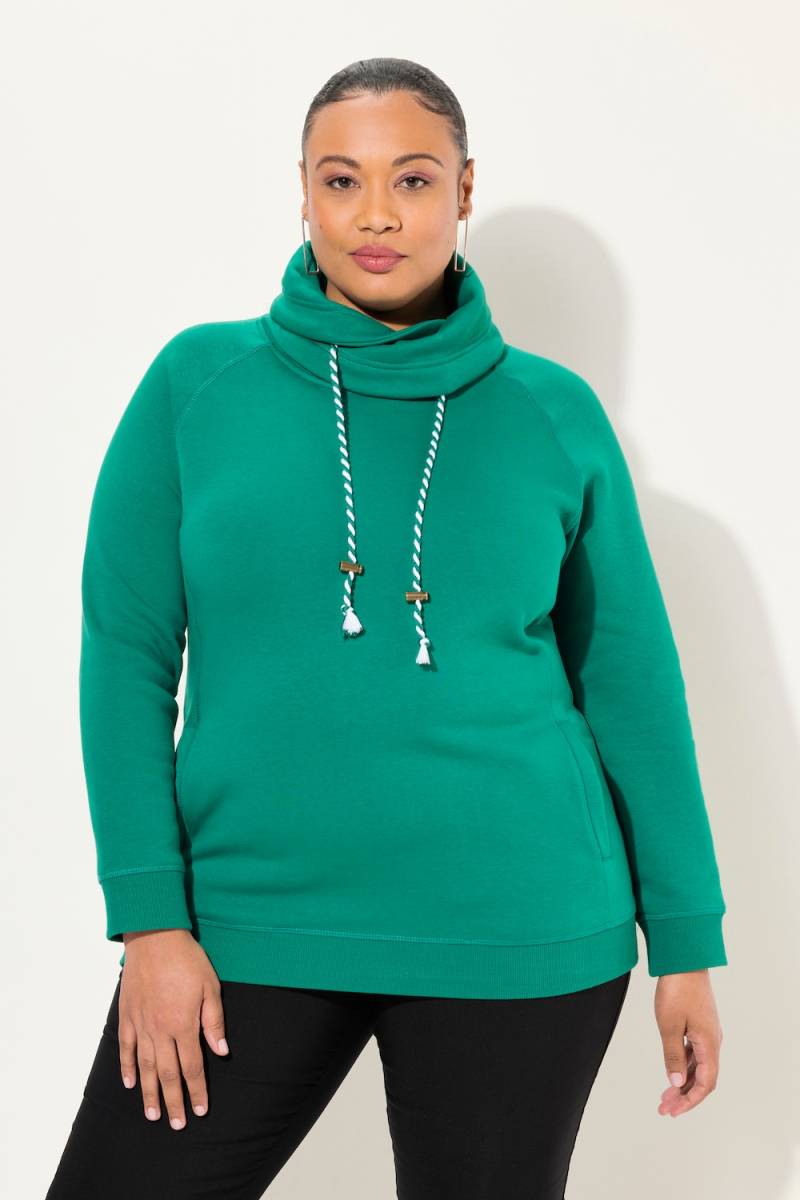 Große Größen Sweatshirt, Damen, grün, Größe: 50/52, Baumwolle, Ulla Popken von Ulla Popken