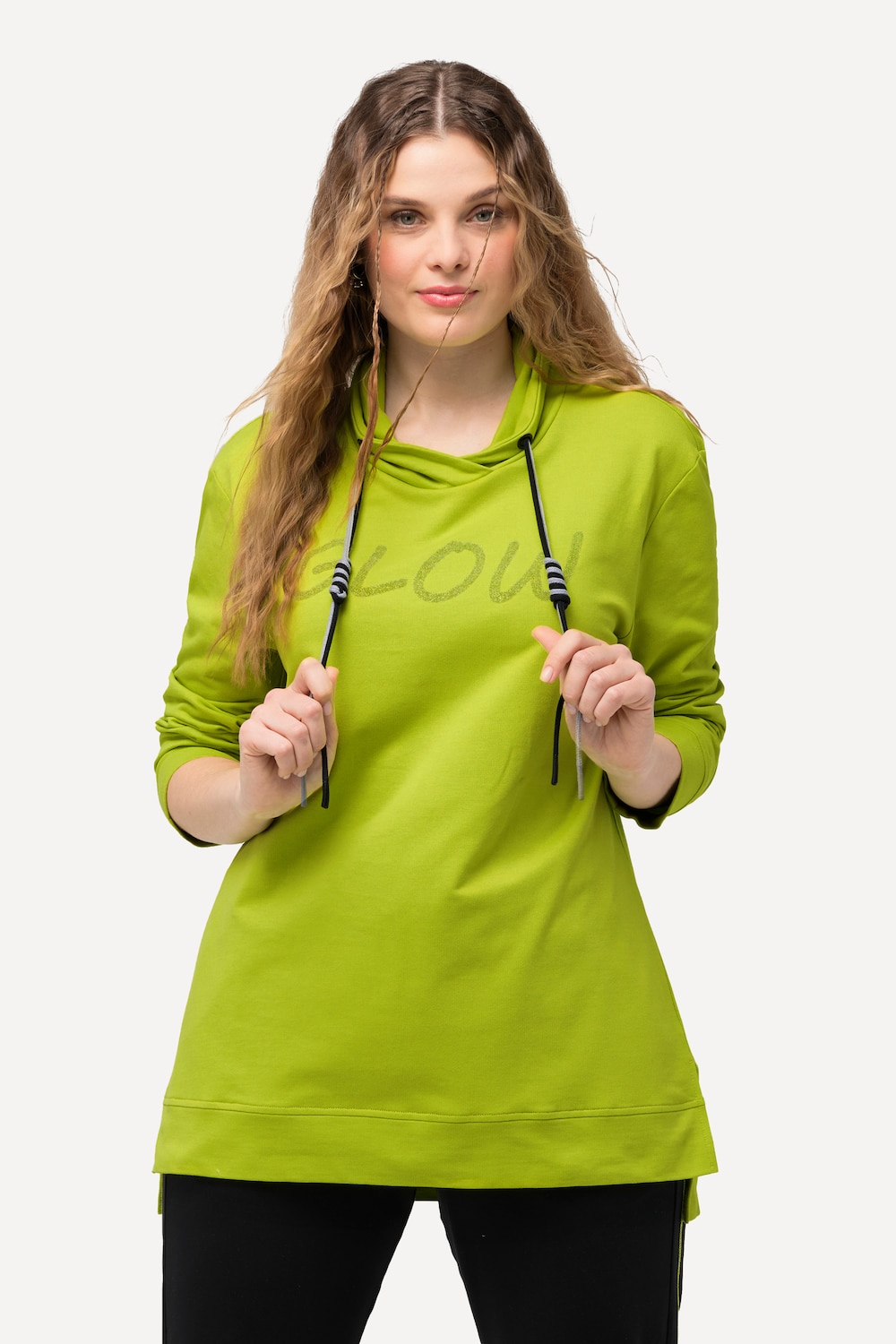Große Größen Sweatshirt, Damen, grün, Größe: 50/52, Baumwolle/Polyester, Ulla Popken von Ulla Popken