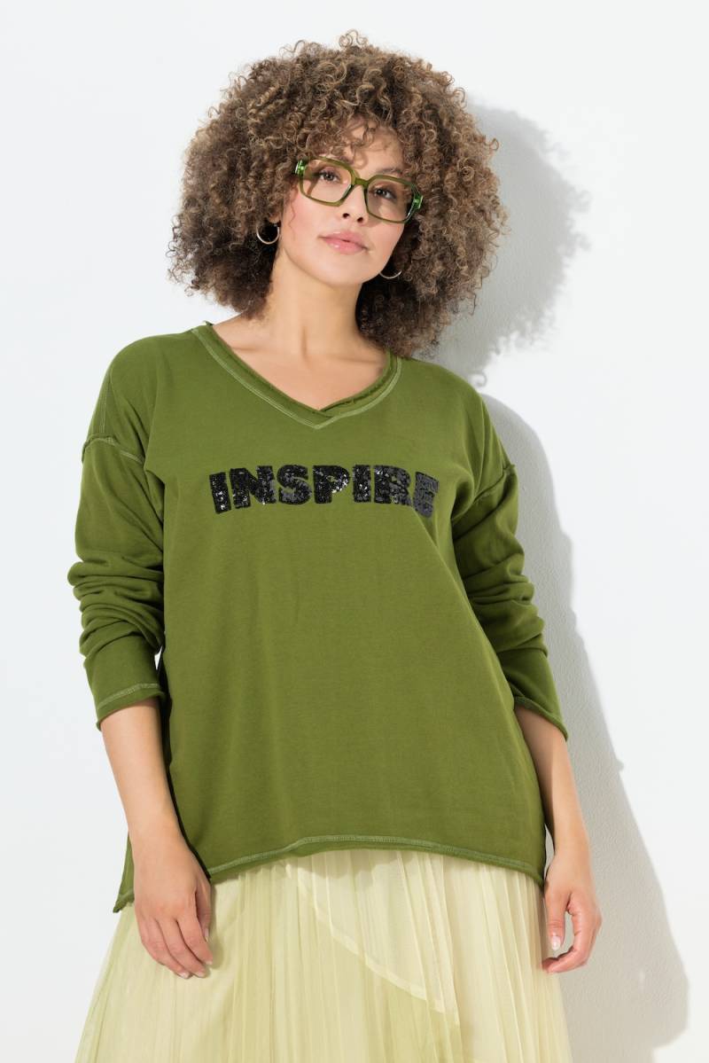 Große Größen Sweatshirt, Damen, grün, Größe: 54/56, Baumwolle/Polyester, Ulla Popken Große Größen Sweatshirt, Damen, grün, Größe: 54/56, Baumwolle/Polyester, Ulla Popken von Ulla Popken