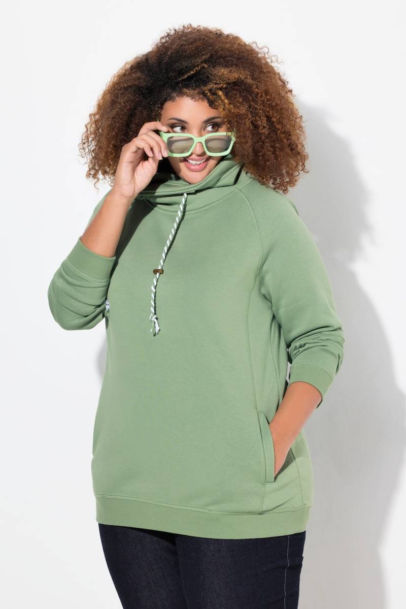Große Größen Sweatshirt, Damen, grün, Größe: 66/68, Baumwolle, Ulla Popken von Ulla Popken