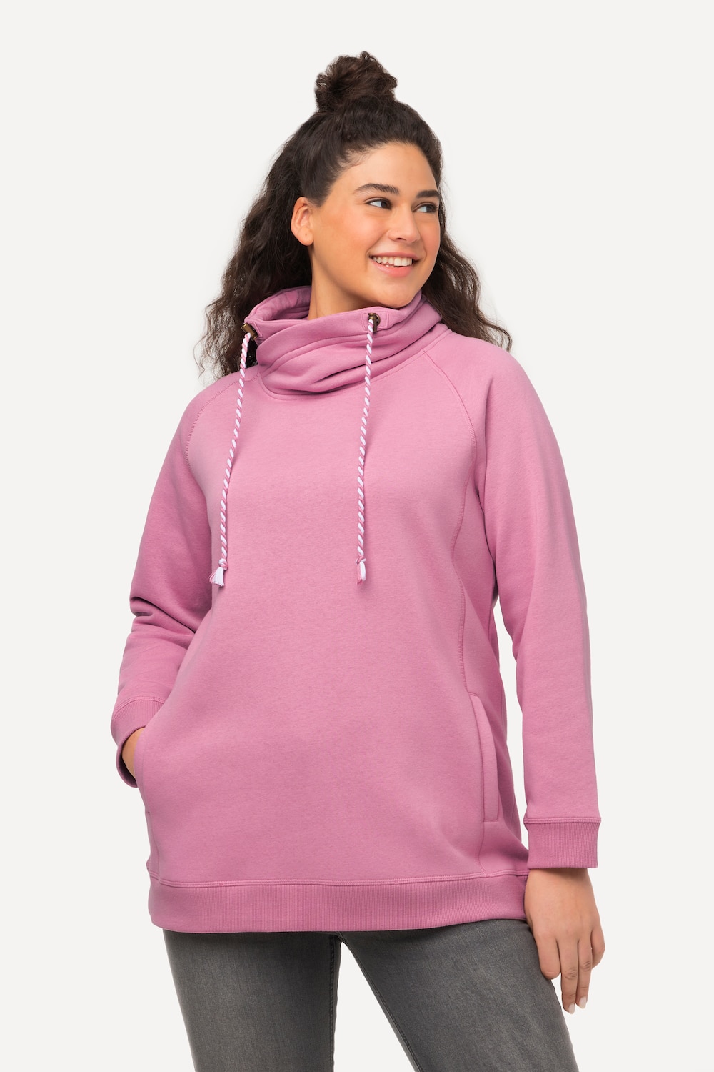 Große Größen Sweatshirt, Damen, rosa, Größe: 58/60, Baumwolle, Ulla Popken von Ulla Popken