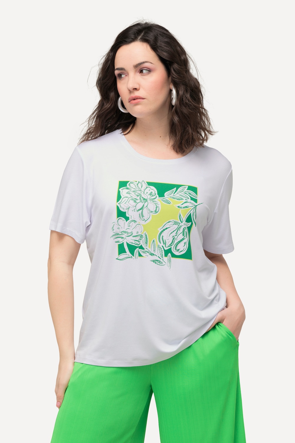 Große Größen T-Shirt, Damen, beige, Größe: 54/56, Viskose, Ulla Popken von Ulla Popken
