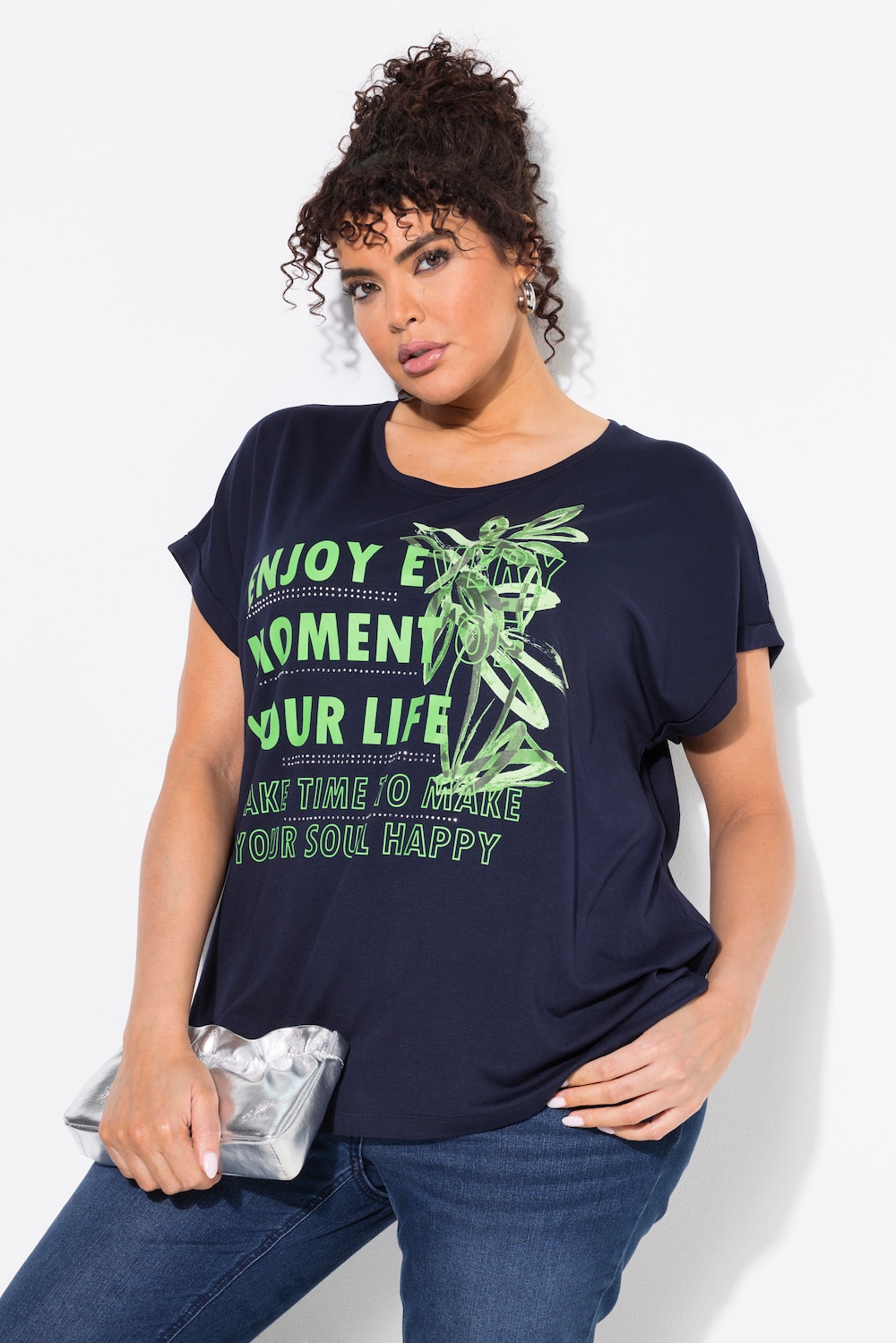 Große Größen T-Shirt, Damen, blau, Größe: 54/56, Viskose, Ulla Popken Große Größen T-Shirt, Damen, blau, Größe: 54/56, Viskose, Ulla Popken von Ulla Popken