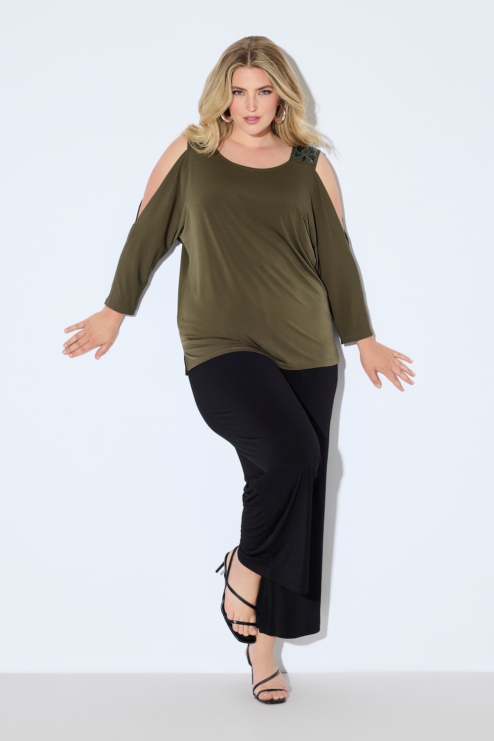 Große Größen T-Shirt, Damen, braun, Größe: 42/44, Polyester, Ulla Popken Große Größen T-Shirt, Damen, braun, Größe: 42/44, Polyester, Ulla Popken von Ulla Popken