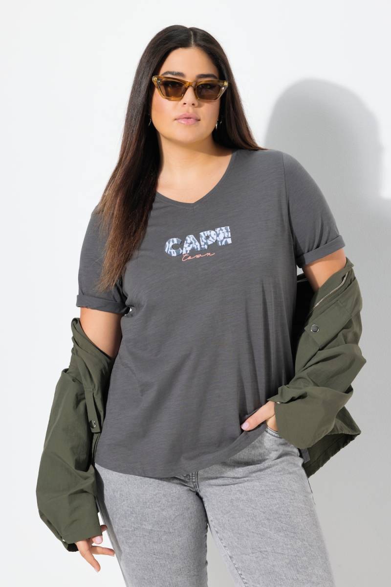 Große Größen T-Shirt, Damen, grau, Größe: 42/44, Baumwolle, Ulla Popken Große Größen T-Shirt, Damen, grau, Größe: 42/44, Baumwolle, Ulla Popken von Ulla Popken