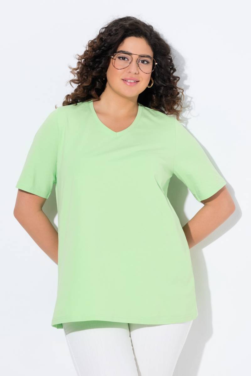 Große Größen T-Shirt, Damen, grün, Größe: 50/52, Baumwolle, Ulla Popken von Ulla Popken