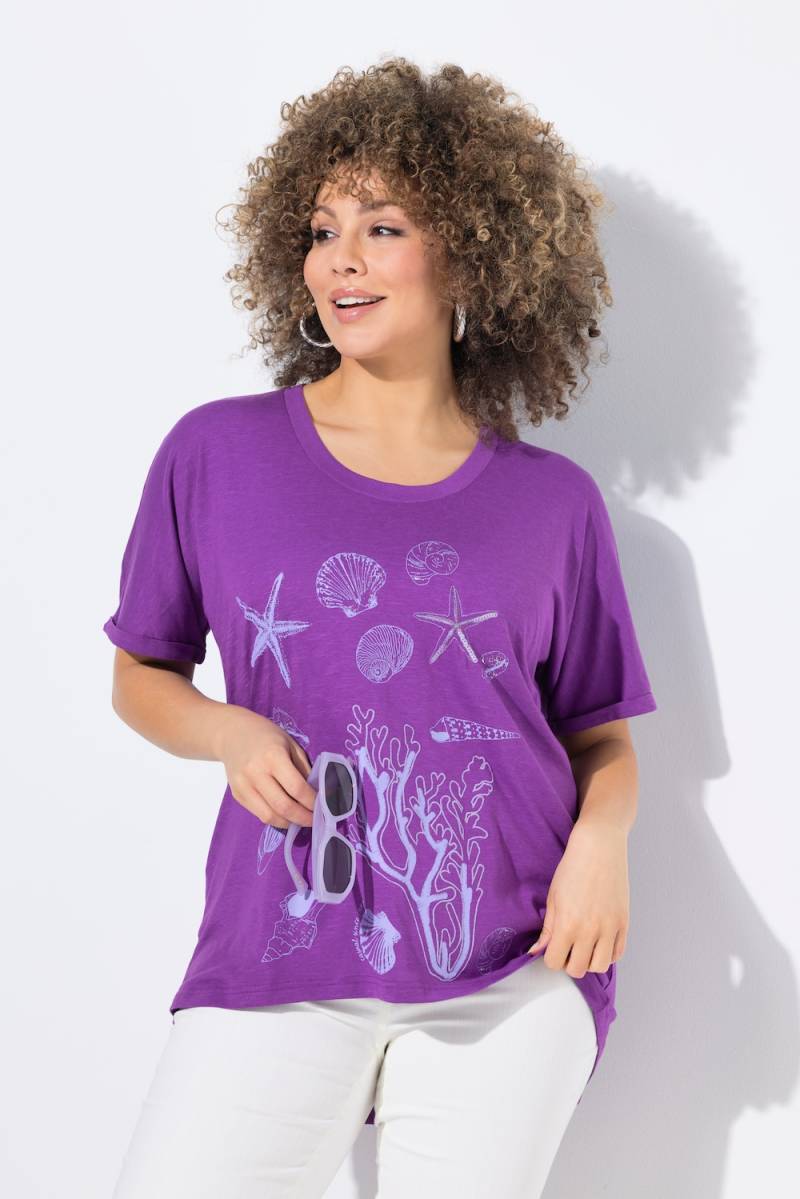 Große Größen T-Shirt, Damen, lila, Größe: 46/48, Baumwolle/Synthetische Fasern, Ulla Popken von Ulla Popken